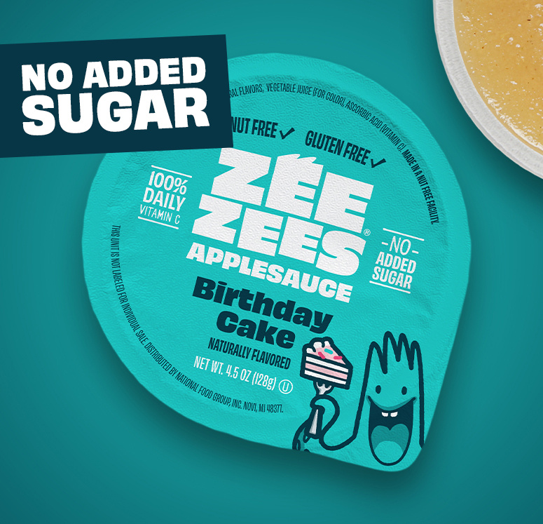 Zee Zees Applesauce - Birthday Cake - POS(NO SUGAR ADDED)