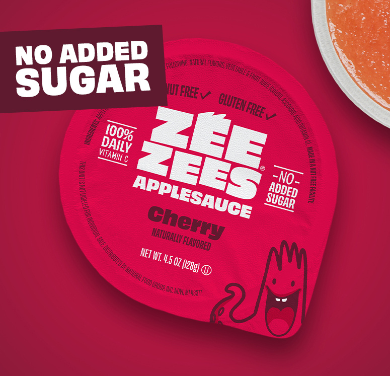 Zee Zees Applesauce - Cherry - POS(NO SUGAR ADDED)