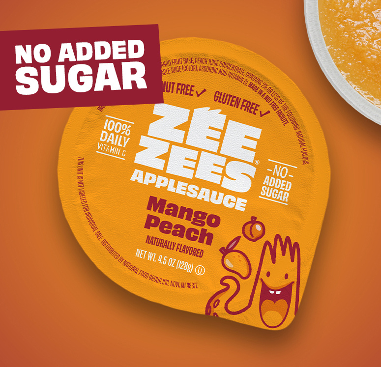 Zee Zees Applesauce - Mango Peach - POS(NO SUGAR ADDED)