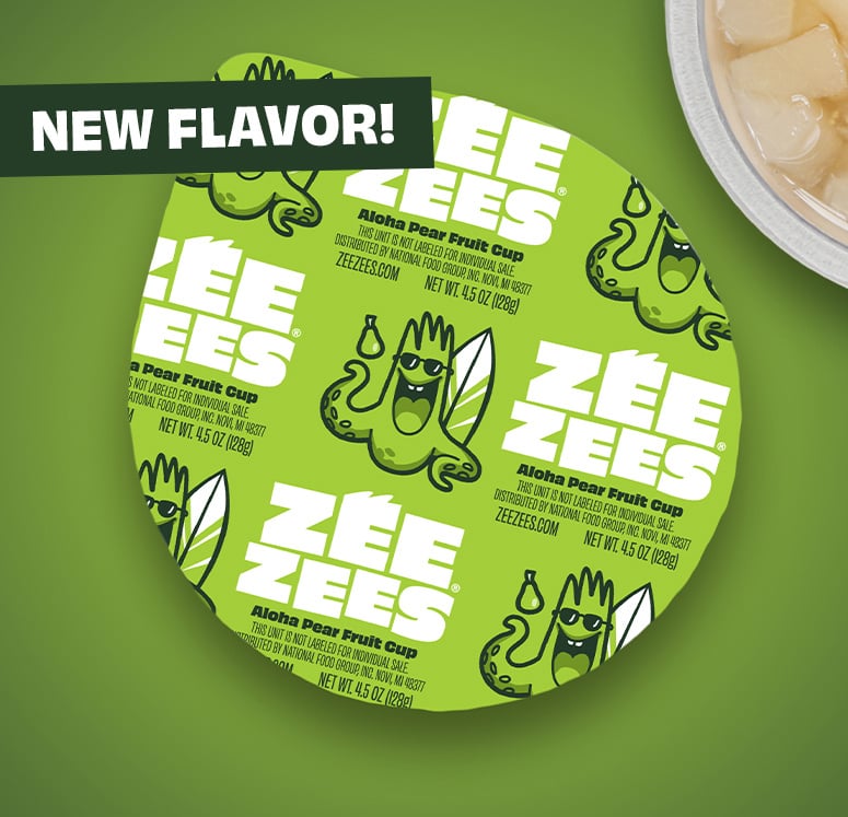 Zee Zees Fruit Cups - Aloha Pear - POS(NEW FLAVOR!)